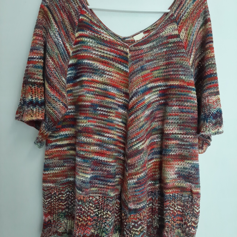 Faded Glory Multicolor V-Neck Sweater
